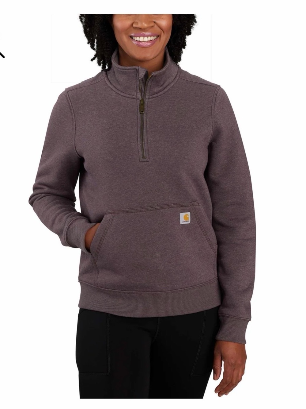 Carhartt Womens RELAXED FIT MIDWEIGHT HALF-ZIP SWEATSHIRT